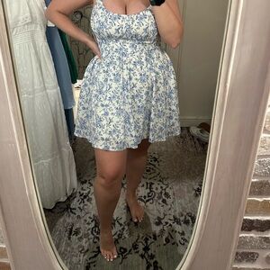 Altar'd State Blue Floral Dress